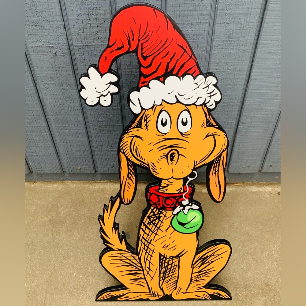 The Grinch Max Christmas kick floor stand Decor 14x28